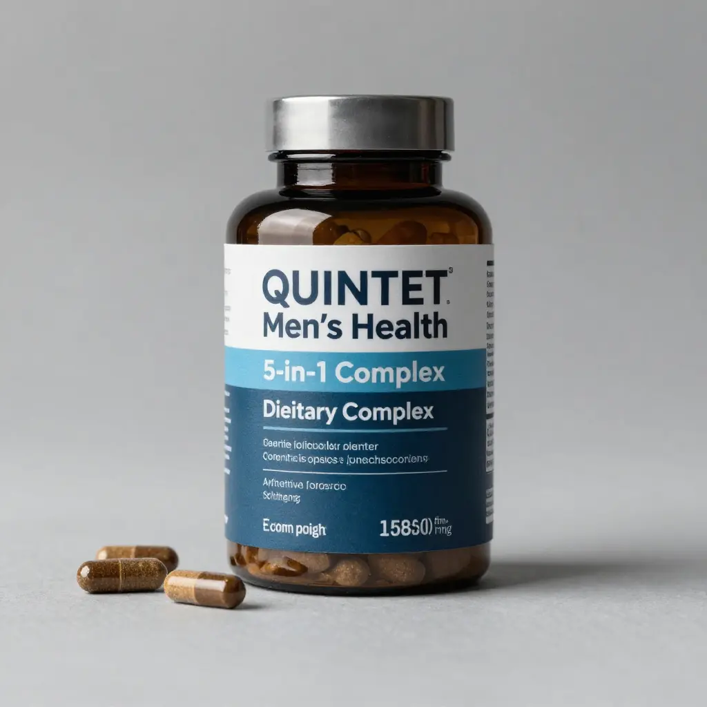Quintet Men's Health dietary supplement package — a 5-in-1 complex for men